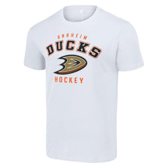 NHL White Anaheim Ducks Starter Logo T-Shirt
