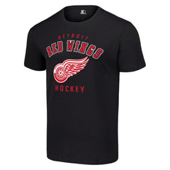 NHL Black Detroit Red Wings Starter Logo T-Shirt