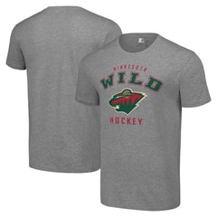 NHL Heather Gray Minnesota Wild Starter Logo T-Shirt