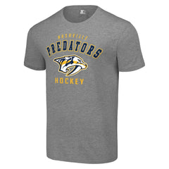 NHL Heather Gray Nashville Predators Starter Logo T-Shirt