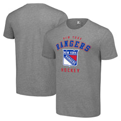 NHL Heather Gray New York Rangers Starter Logo T-Shirt
