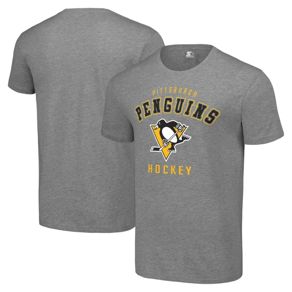NHL Heather Gray Pittsburgh Penguins Starter Logo T-Shirt