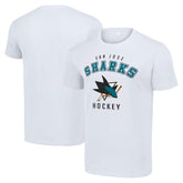 NHL White San Jose Sharks Starter Logo T-Shirt