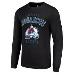 NHL Black Colorado Avalanche Starter Logo Long Sleeve T-Shirt