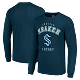 NHL Navy Seattle Kraken Starter Logo Long Sleeve T-Shirt