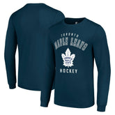 NHL Navy Toronto Maple Leafs Starter Logo Long Sleeve T-Shirt