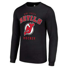 NHL Black New Jersey Devils Starter Logo Long Sleeve T-Shirt