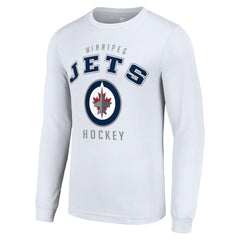 NHL White Winnipeg Jets Starter Logo Long Sleeve T-Shirt