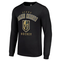NHL Black Vegas Golden Knights Starter Logo Long Sleeve T-Shirt