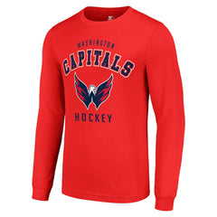 NHL Red Washington Capitals Starter Logo Long Sleeve T-Shirt