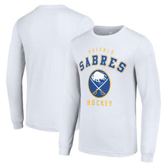 NHL White Buffalo Sabres Starter Logo Long Sleeve T-Shirt