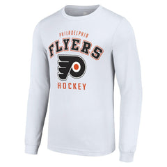NHL White Philadelphia Flyers Starter Logo Long Sleeve T-Shirt