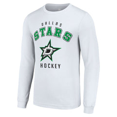 NHL White Dallas Stars Starter Logo Long Sleeve T-Shirt