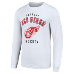NHL White Detroit Red Wings Starter Logo Long Sleeve T-Shirt
