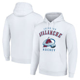NHL White Colorado Avalanche Starter Logo Pullover Hoodie