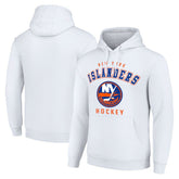 NHL White New York Islanders Starter Logo Pullover Hoodie