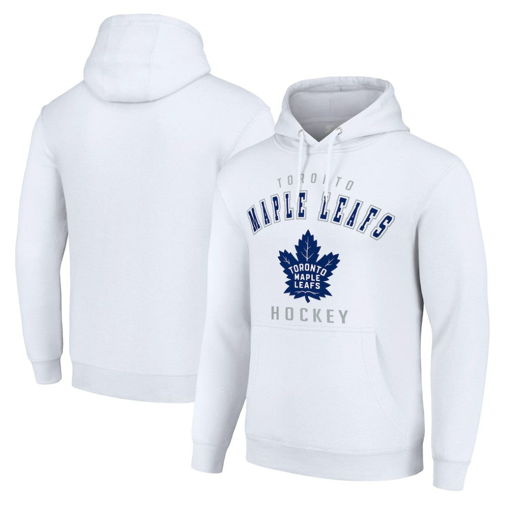 NHL White Toronto Maple Leafs Starter Logo Pullover Hoodie