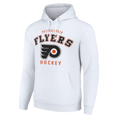 NHL White Philadelphia Flyers Starter Logo Pullover Hoodie