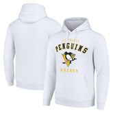NHL White Pittsburgh Penguins Starter Logo Pullover Hoodie