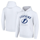 NHL White Tampa Bay Lightning Starter Logo Pullover Hoodie