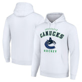 NHL White Vancouver Canucks Starter Logo Pullover Hoodie