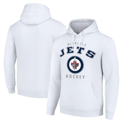 NHL White Winnipeg Jets Starter Logo Pullover Hoodie