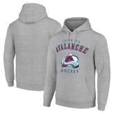 NHL Heather Gray Colorado Avalanche Starter Logo Pullover Hoodie