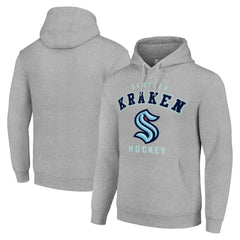 NHL Heather Gray Seattle Kraken Starter Logo Pullover Hoodie