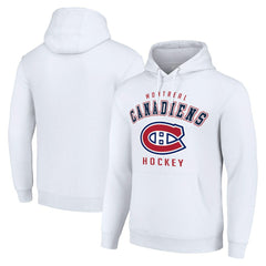 NHL White Montreal Canadiens Starter Logo Pullover Hoodie