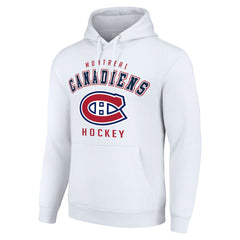 NHL White Montreal Canadiens Starter Logo Pullover Hoodie
