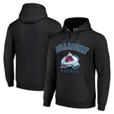 NHL Black Colorado Avalanche Starter Logo Pullover Hoodie