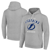 NHL Heather Gray Tampa Bay Lightning Starter Logo Pullover Hoodie