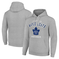 NHL Heather Gray Toronto Maple Leafs Starter Logo Pullover Hoodie