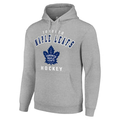 NHL Heather Gray Toronto Maple Leafs Starter Logo Pullover Hoodie