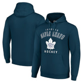 NHL Navy Toronto Maple Leafs Starter Logo Pullover Hoodie