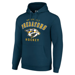 NHL Navy Nashville Predators Starter Logo Pullover Hoodie