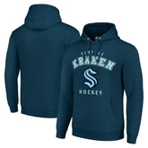 NHL Navy Seattle Kraken Starter Logo Pullover Hoodie