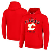 NHL Red Calgary Flames Starter Logo Pullover Hoodie