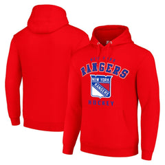 NHL Red New York Rangers Starter Logo Pullover Hoodie
