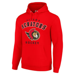 NHL Red Ottawa Senators Starter Logo Pullover Hoodie