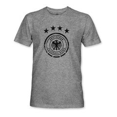 Germany National Team 1863FC Mono Badge Vintage Tri-Blend T-Shirt - Heather Gray