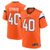 Justin Strnad Team Game Jersey - Denver Broncos