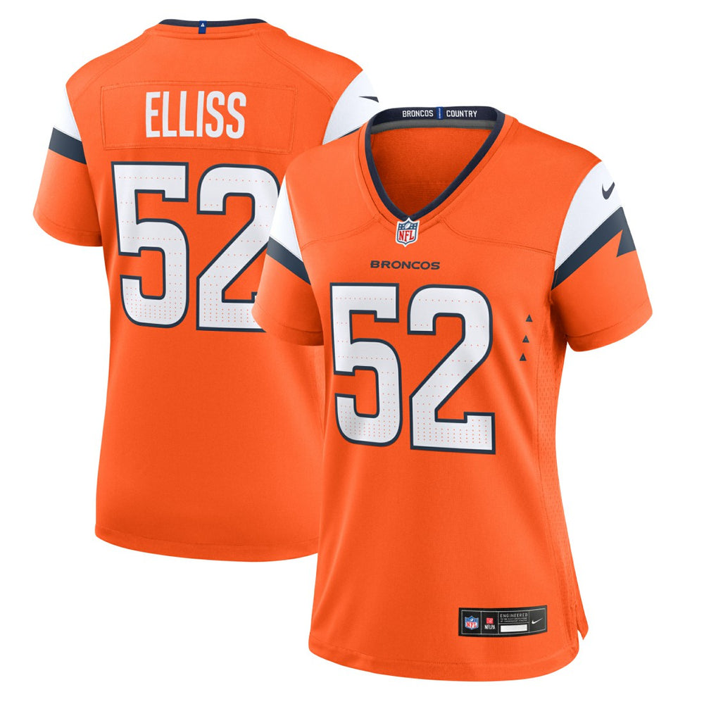 Jonah Elliss Women's Team Game Jersey - Denver Broncos