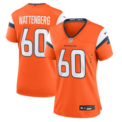Luke Wattenberg Women's Team Game Jersey - Denver Broncos
