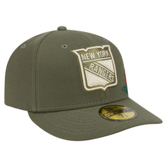 NHL Olive New York Rangers New Era Tonal Florals 59FIFTY Fitted Hat