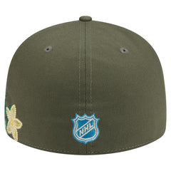 NHL Olive New York Rangers New Era Tonal Florals 59FIFTY Fitted Hat
