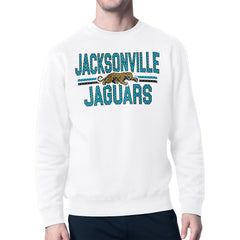 Starter Mesh Look Retro Team Logo Pullover Sweatshirt - Jacksonville Jaguars