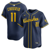 MLB Jackson Chourio Milwaukee Brewers Nike Alternate 2 Limited Jersey