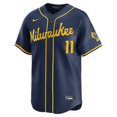 MLB Jackson Chourio Milwaukee Brewers Nike Alternate 2 Limited Jersey