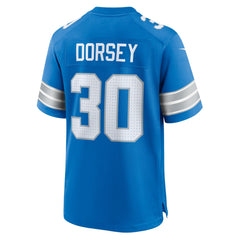 Khalil Dorsey Team Game Jersey - Detroit Lions